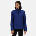 Royal Blue-Black - Back - Regatta Womens-Ladies Ablaze Printable Softshell Jacket