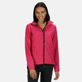 Hot Pink-Black - Back - Regatta Professional Womens-Ladies Printable Soft Shell Jacket