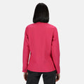 Hot Pink-Black - Side - Regatta Professional Womens-Ladies Printable Soft Shell Jacket