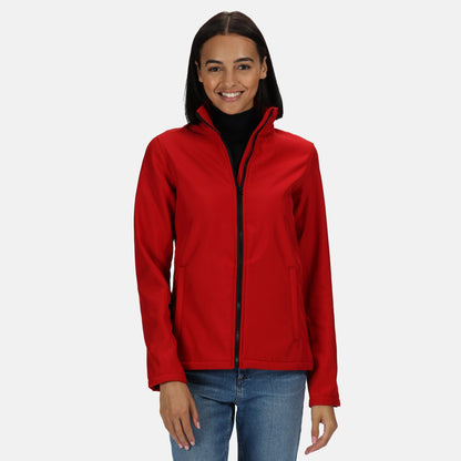 Classic Red-Black - Side - Regatta Professional Womens-Ladies Printable Soft Shell Jacket
