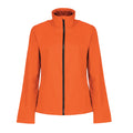 Magma Orange-Black - Front - Regatta Professional Womens-Ladies Printable Soft Shell Jacket