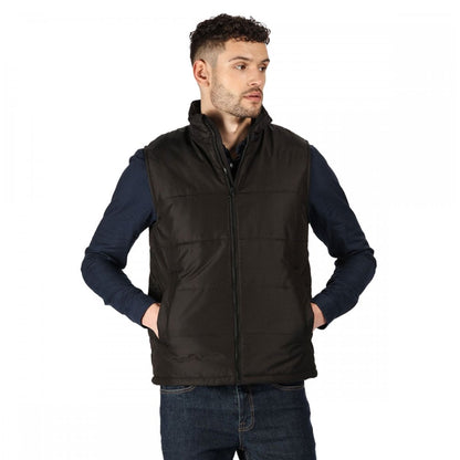 Black - Side - Regatta Professional Mens Quilted Insulated Body Warmer