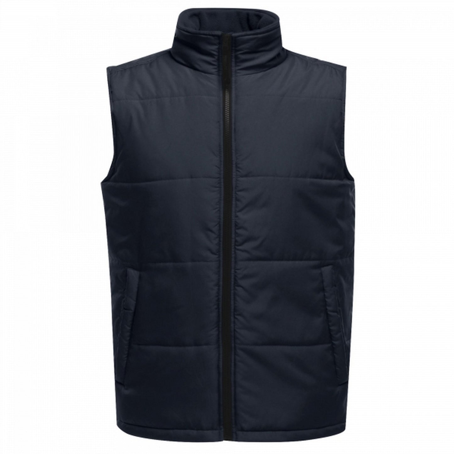 Navy-Black - Front - Regatta Professional Mens Quilted Insulated Body Warmer