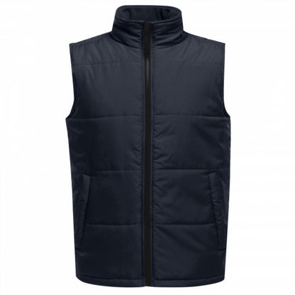 Navy-Black - Front - Regatta Professional Mens Quilted Insulated Body Warmer