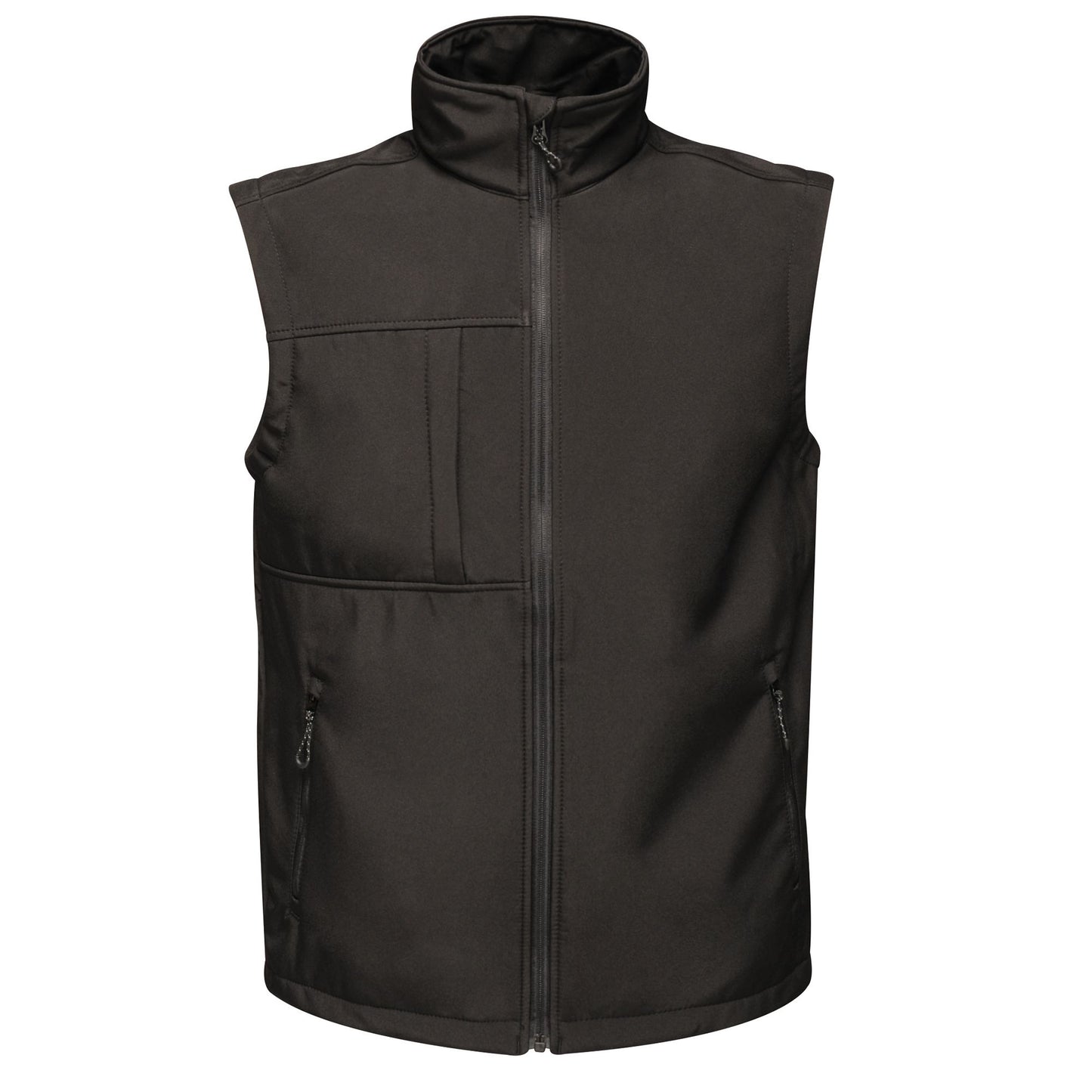 Black - Front - Regatta Professional Mens Softshell 3 Layer Body Warmer