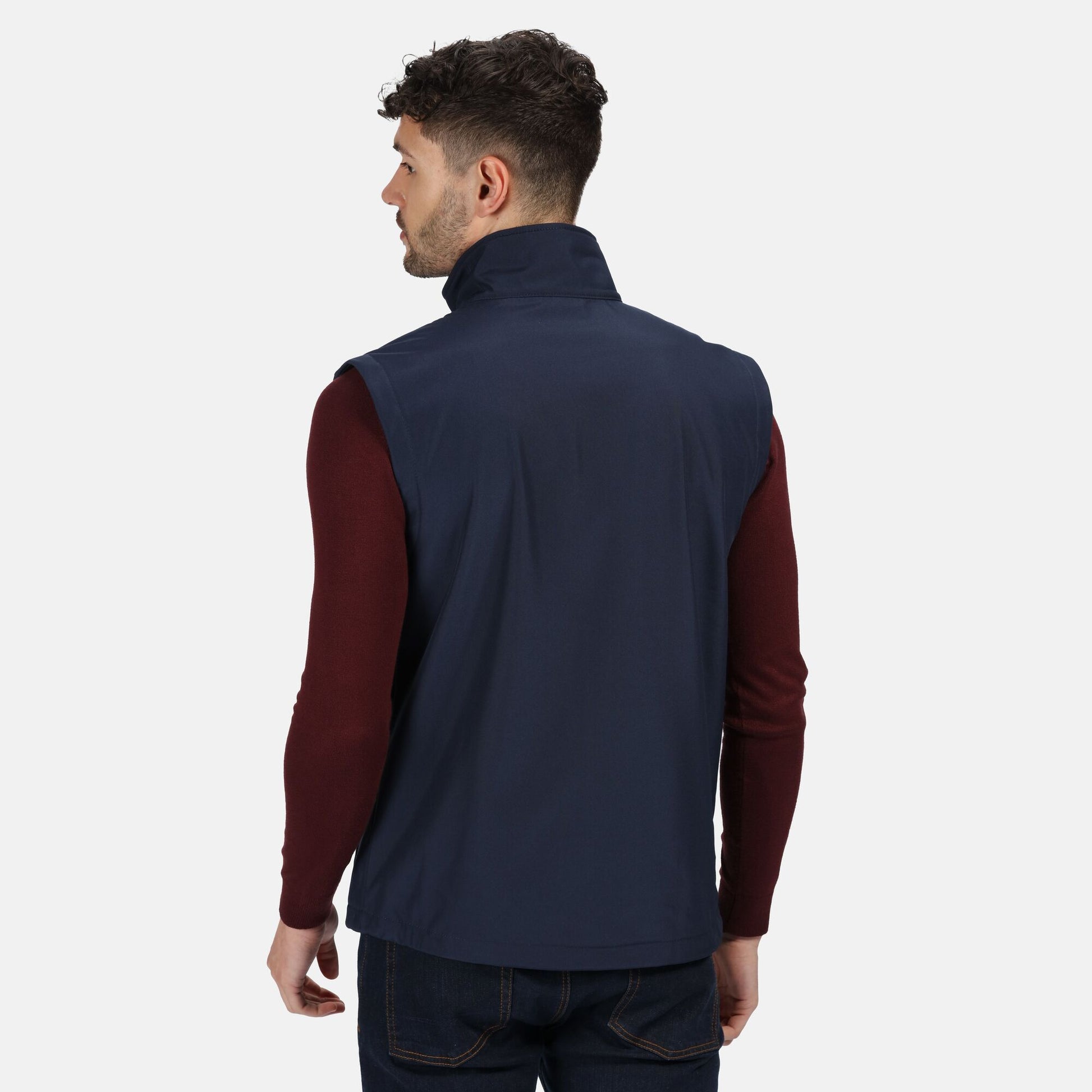 Navy - Pack Shot - Regatta Professional Mens Softshell 3 Layer Body Warmer