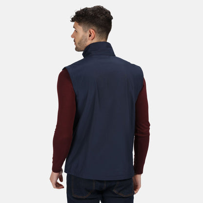 Navy - Pack Shot - Regatta Professional Mens Softshell 3 Layer Body Warmer