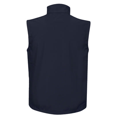 Navy - Close up - Regatta Professional Mens Softshell 3 Layer Body Warmer