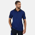 New Royal-Navy - Back - Regatta Mens Contrast Coolweave Polo Shirt