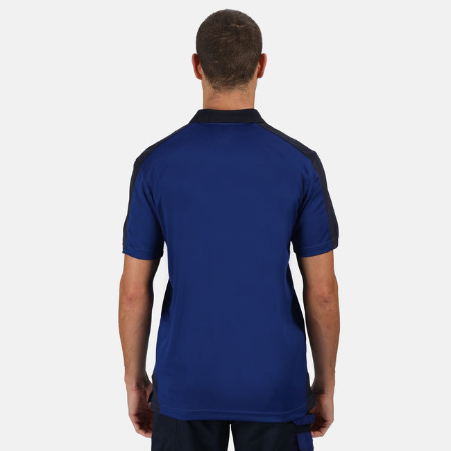 New Royal-Navy - Lifestyle - Regatta Mens Contrast Coolweave Polo Shirt