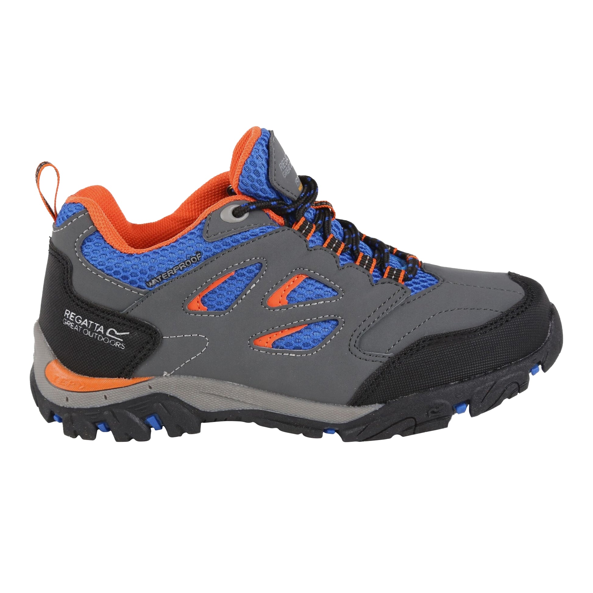 Briar-Blaze Orange - Back - Regatta Childrens-Kids Holcombe Low Junior Hiking Boots