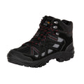 Jet Black-Granite Grey - Side - Regatta Mens Burrell II Hiking Boots