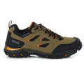 Gold Sand-Flame Orange - Back - Regatta Mens Holcombe IEP Low Hiking Boots