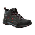 Traffic Black-Rio Red - Front - Regatta Mens Holcombe IEP Mid Hiking Boots