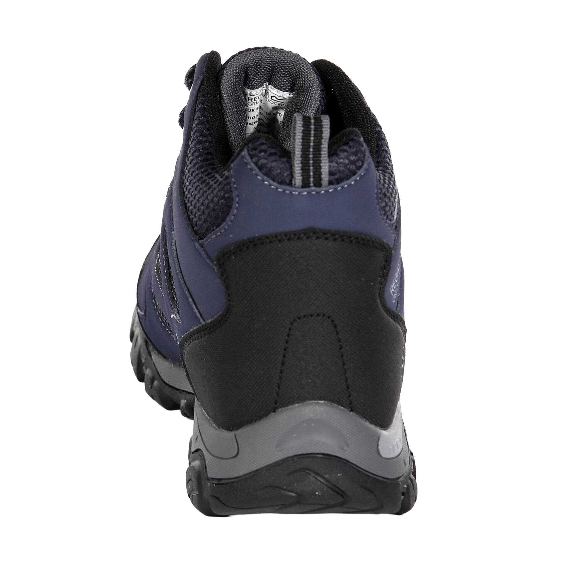 Navy-Granite - Back - Regatta Mens Holcombe IEP Mid Hiking Boots