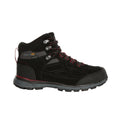 Black-Dark Red - Back - Regatta Mens Samaris Suede Hiking Boots