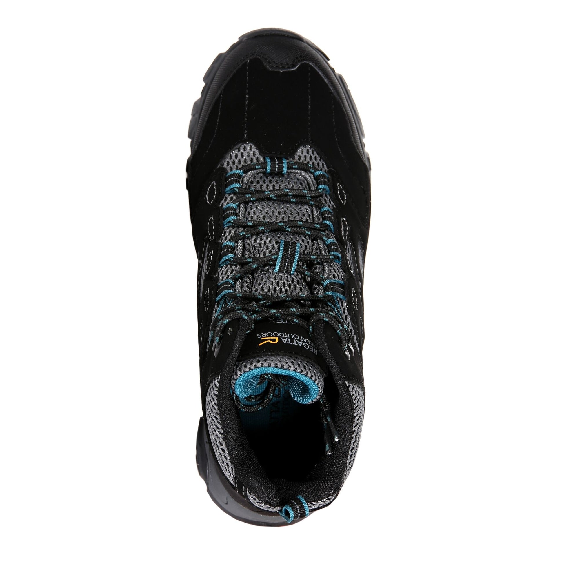 Black-Deep Lake - Pack Shot - Regatta Womens-Ladies Holcombe IEP Mid Hiking Boots