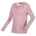 Powder Pink - Side - Regatta Womens-Ladies Frayda Long Sleeved T-Shirt