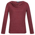Claret Red - Front - Regatta Womens-Ladies Frayda Long Sleeved T-Shirt
