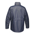 Grey Blue - Back - Regatta Mens Benson III Hooded Jacket