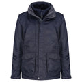 Grey Blue - Side - Regatta Mens Benson III Hooded Jacket