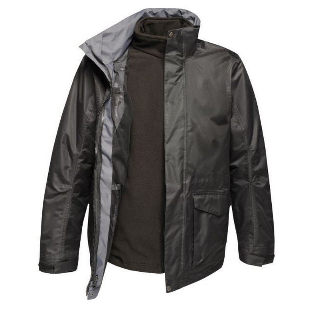 Traffic Black - Front - Regatta Professional Mens Hooded Padded Jacket