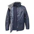 Grey Blue - Front - Regatta Mens Benson III Hooded Jacket