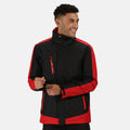 Graphite Black-Raspberry Red - Side - Regatta Mens Contrast Full Zip Jacket
