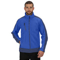 Light Blue-Black Blue - Side - Regatta Professional Mens Contrast 3 Layer Soft Shell Jacket