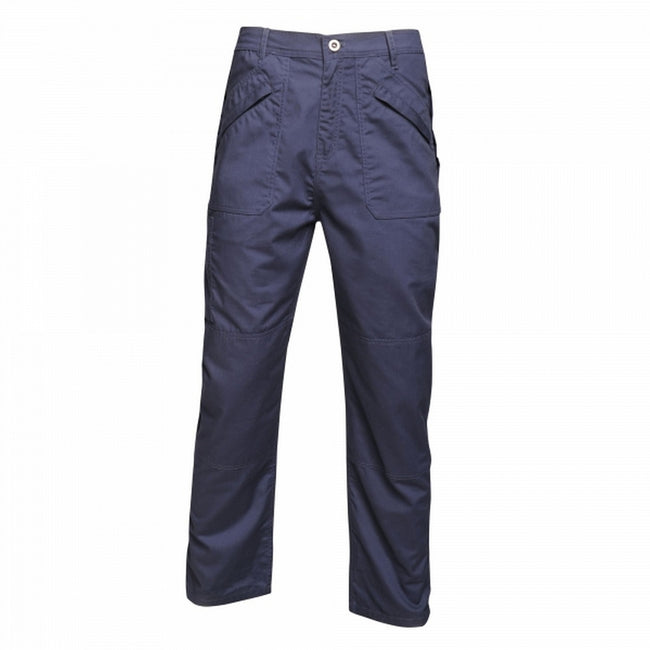 Navy - Front - Regatta Professional Mens Waterproof Trousers