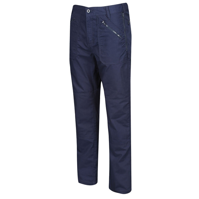 Navy - Side - Regatta Professional Mens Waterproof Trousers