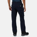 Navy - Back - Regatta Mens Scandal Stretch Work Trousers - Regular