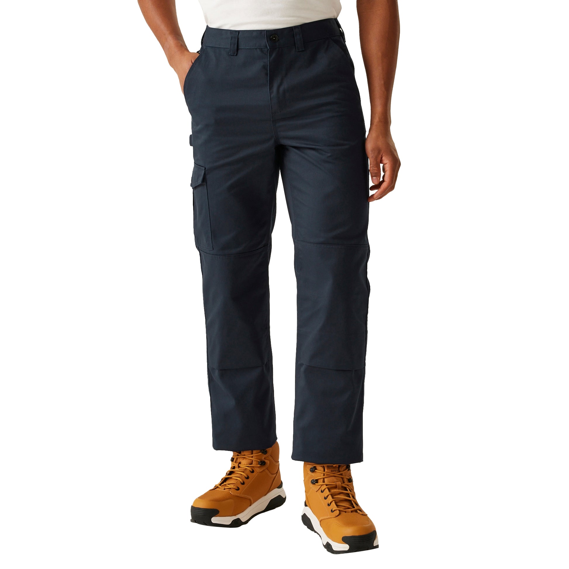 Grey Blue - Side - Regatta Professional Mens Waterproof Trousers
