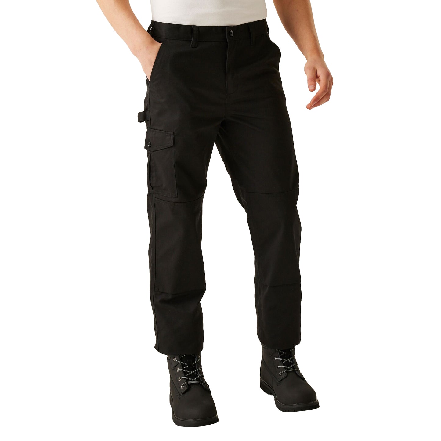 Traffic Black - Side - Regatta Professional Mens Waterproof Trousers