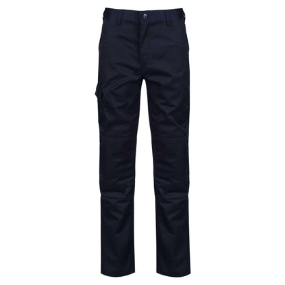 Navy - Front - Regatta Professional Mens Cargo Waterproof Trousers