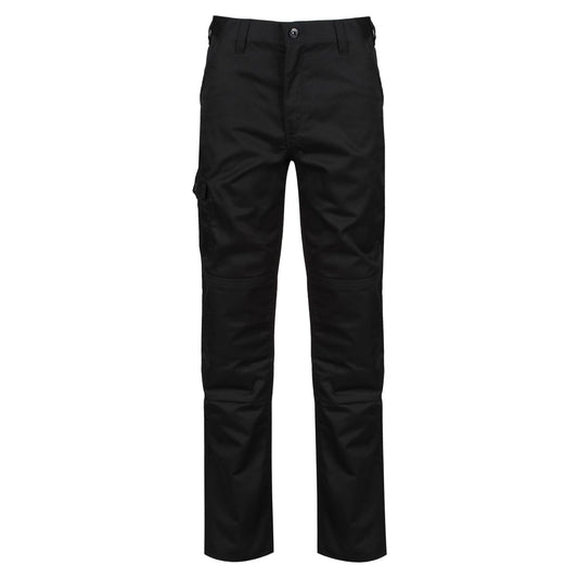 Traffic Black - Front - Regatta Professional Mens Cargo Waterproof Trousers
