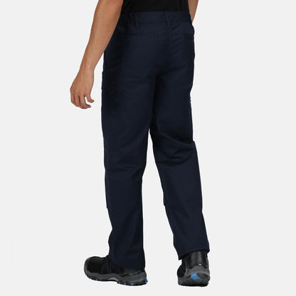 Navy - Side - Regatta Professional Mens Waterproof Trousers