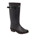 Black Print - Back - Regatta Womens-Ladies Ly Fairweather II Tall Durable Wellington Boots