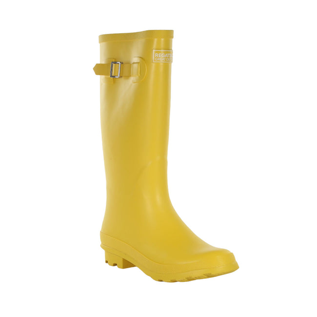 Maize Yellow - Front - Regatta Womens-Ladies Ly Fairweather II Tall Durable Wellington Boots