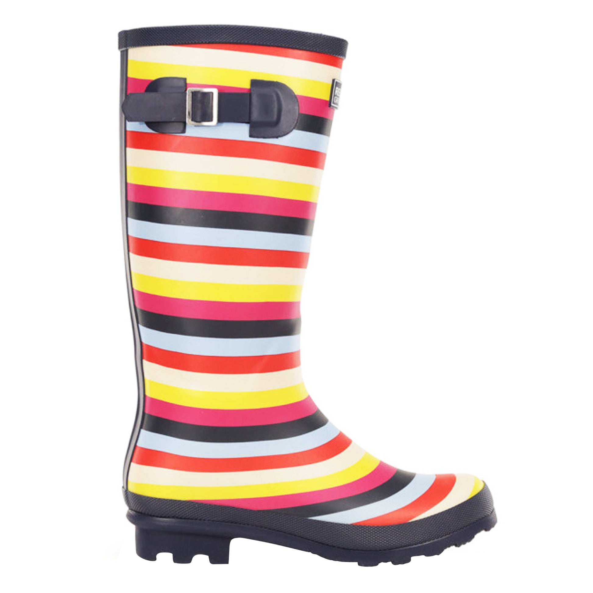 Multicoloured Stripe - Back - Regatta Womens-Ladies Ly Fairweather II Tall Durable Wellington Boots