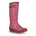Violet-Fig Rose Blush - Front - Regatta Womens-Ladies Ly Fairweather II Tall Durable Wellington Boots