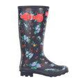 Navy-Red - Back - Regatta Womens-Ladies Ly Fairweather II Tall Durable Wellington Boots
