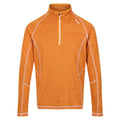 Orange Pepper - Front - Regatta Mens Yonder Quick Dry Moisture Wicking Half Zip Fleece Jacket