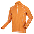 Orange Pepper - Side - Regatta Mens Yonder Quick Dry Moisture Wicking Half Zip Fleece Jacket