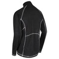 Black - Back - Regatta Mens Yonder Quick Dry Moisture Wicking Half Zip Fleece Jacket