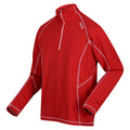 Chinese Red - Side - Regatta Mens Yonder Quick Dry Moisture Wicking Half Zip Fleece Jacket