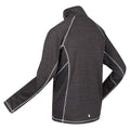 Dark Grey - Side - Regatta Mens Yonder Quick Dry Moisture Wicking Half Zip Fleece Jacket