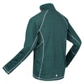 Pacific Green - Side - Regatta Mens Yonder Quick Dry Moisture Wicking Half Zip Fleece Jacket