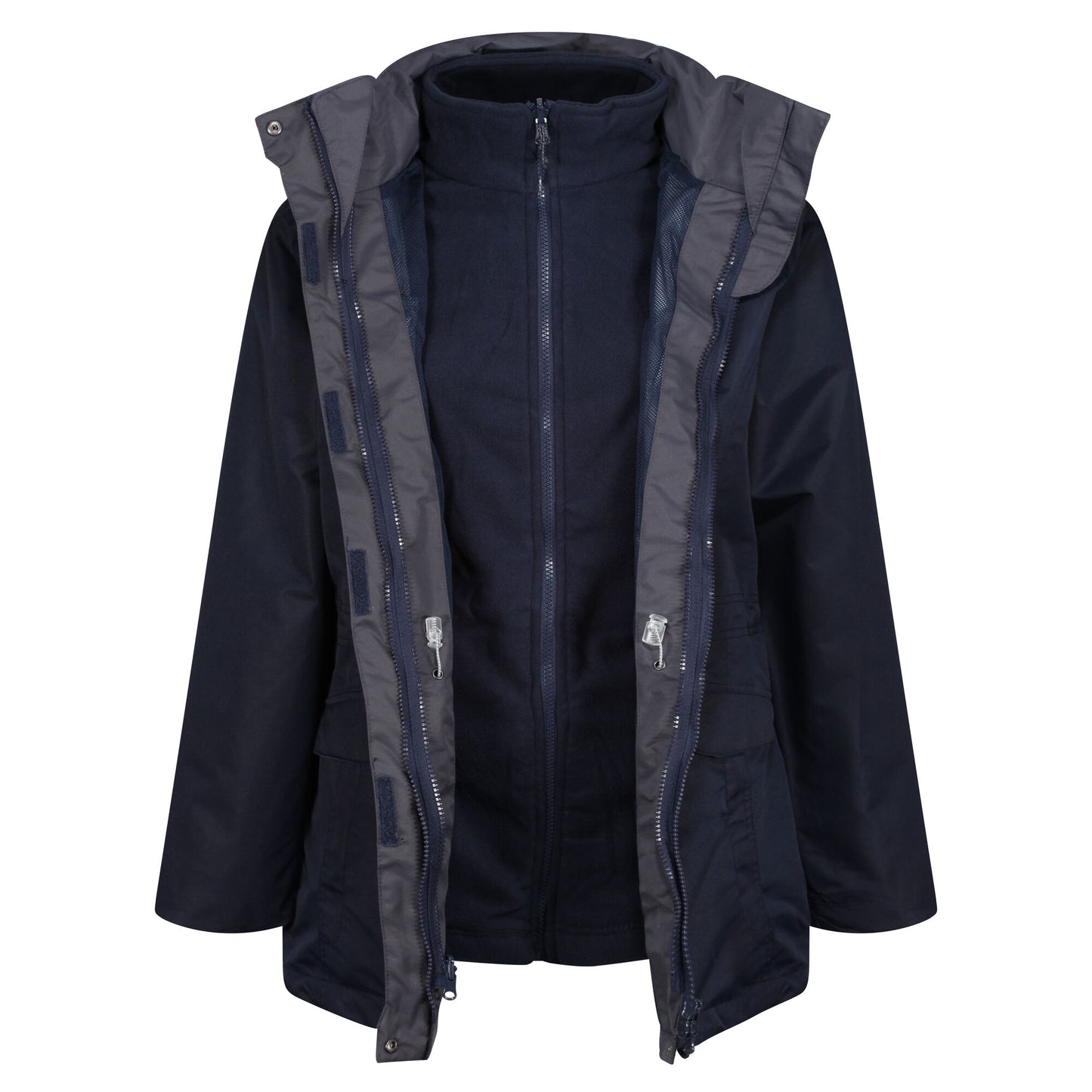 Navy - Front - Regatta Professional Womens-Ladies 3 in 1 Jacket