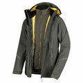 Bayleaf-Dark Khaki - Pack Shot - Regatta Mens Glyder IV 3 In 1 Waterproof Jacket